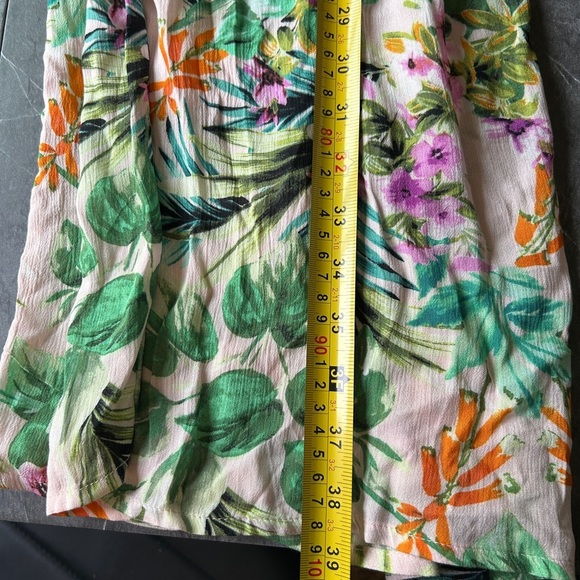 Kona Sol Floral Maxi Skirt - Green and White - Picture 5 of 8
